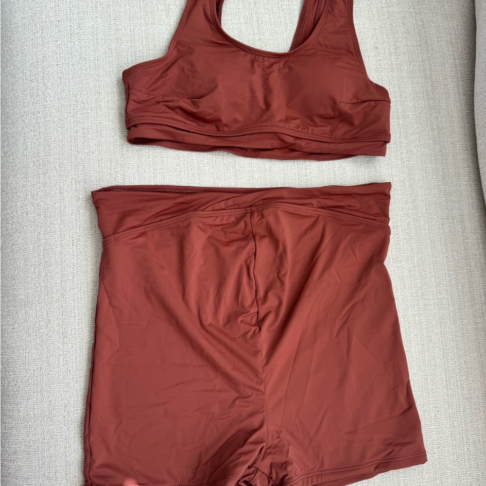 Women's swim top and Shorts Set